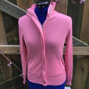 RALPH LAUREN Cashmere 100% Zippered Sweater GOLF